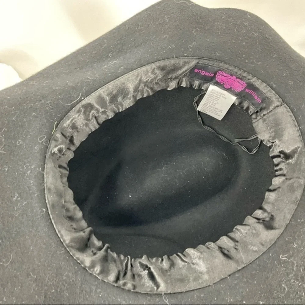 Angela Williams Black wool hat OS - Picture 5 of 9